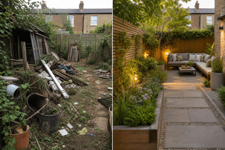 Ein Garten im Wandel: Vom überfüllten Grundstück zum gepflegten Rückzugsort
